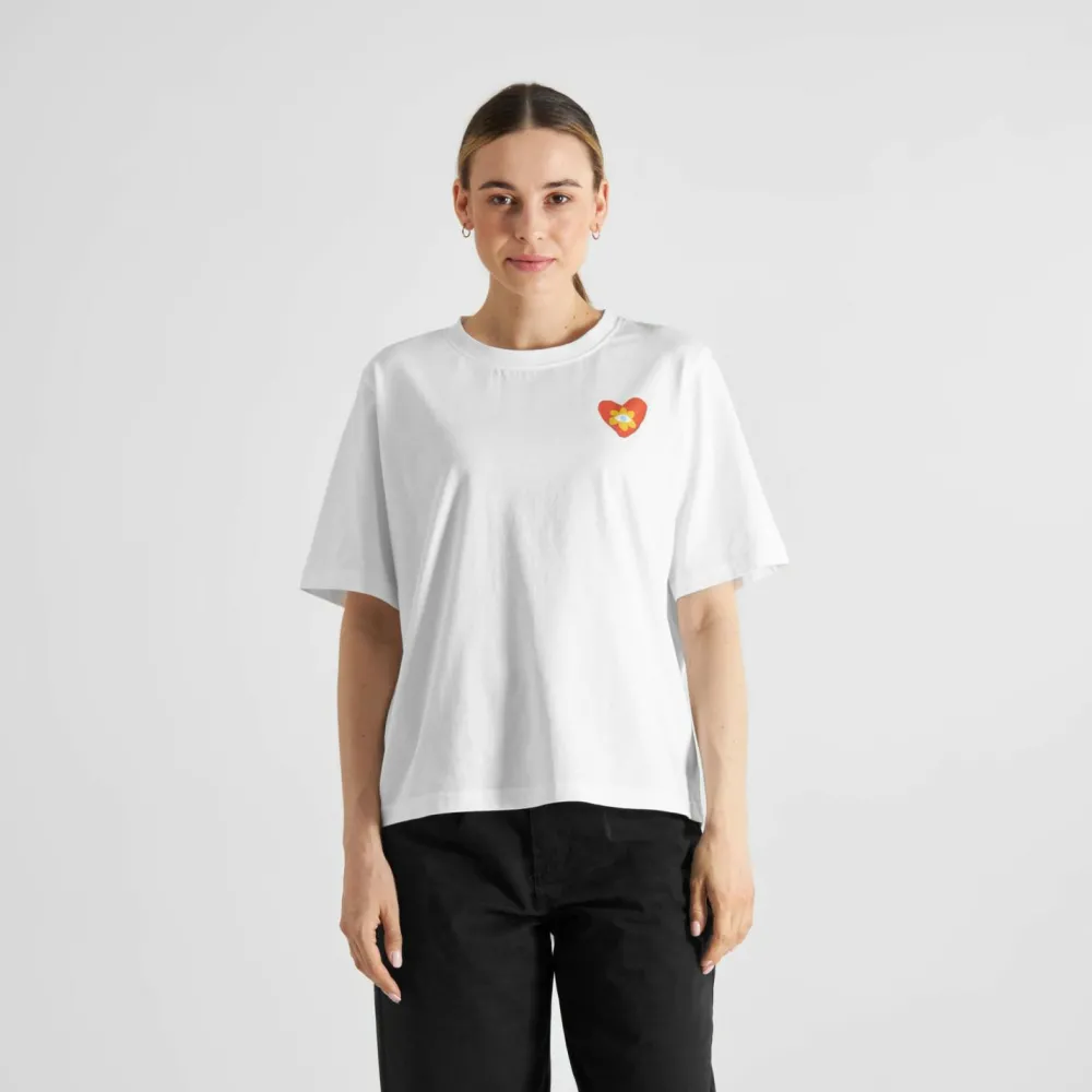 DEDICATED - Women's T-Shirt Vadstena Good Vibes - T-Shirt White Hot