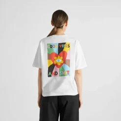 DEDICATED - Women's T-Shirt Vadstena Good Vibes - T-Shirt White Hot