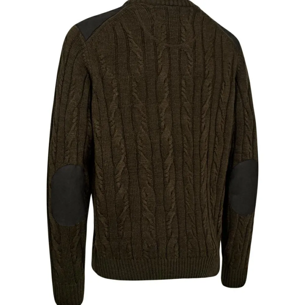 Deerhunter - Randall Knit with Round Neck - Pullover Art Green Clearance