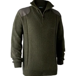 - heffied Knit with Zip Neck - Wopuover < Deerhunter Clearance