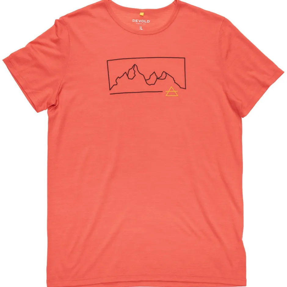 Devold Wanderbekleidung|Shirts, Hemden & Longsleeves-- Active Outline Tee - Merinoshirt