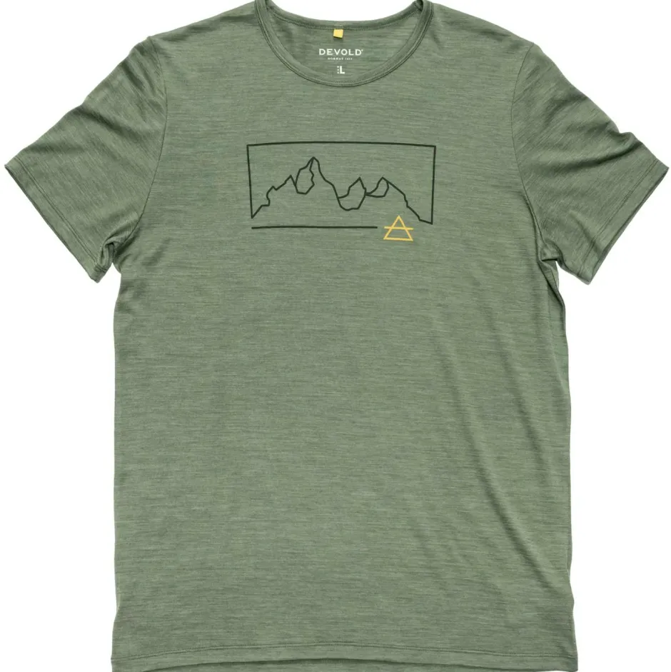 Devold Wanderbekleidung|Shirts, Hemden & Longsleeves-- Active Outline Tee - Merinoshirt