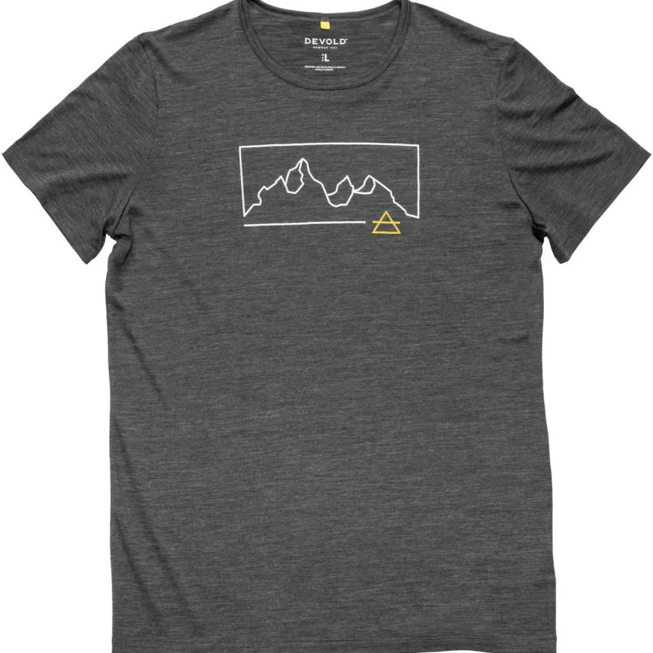 Devold Wanderbekleidung|Shirts, Hemden & Longsleeves-- Active Outline Tee - Merinoshirt