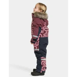 Didriksons Skibekleidung-- Kid's Bjärven PR Cover 2 - Overall Path S Pink