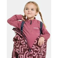 Didriksons Skibekleidung-- Kid's Bjärven PR Cover 2 - Overall Path S Pink