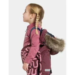 Didriksons Skibekleidung-- Kid's Bjärven PR Cover 2 - Overall Path S Pink