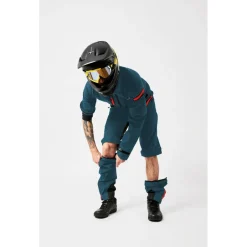 dirtlej Fahrradbekleidung|Hosen-- Dirtsuit SFD Edition - Radeinteiler Greenblue Cherry