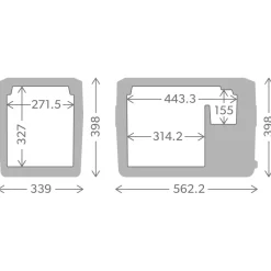Dometic - Coolfreeze CDF2 36 - Kühlbox Slate / Nebelgrau Sale