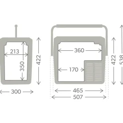 Dometic Outdoor-Küche-- CFF 18 - Kühlbox Slate / Nebelgrau