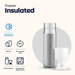 Dopper Outdoor-Küche|Trinkflaschen & Wasserträger-- Insulated Steel - Isolierflasche Silver