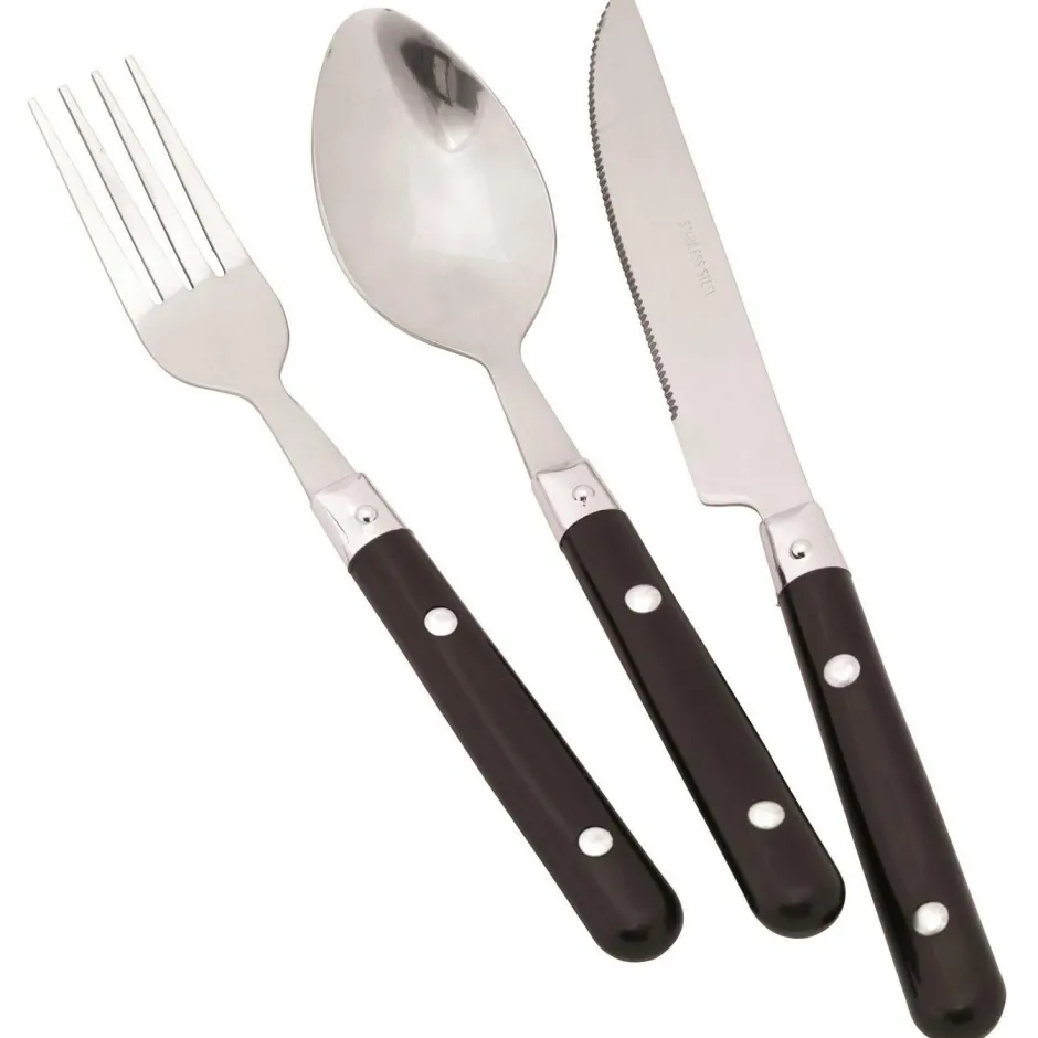 Easy Camp Outdoor-Küche|Töpfe & Geschirr-- Family Cutlery - Besteck-Set Black