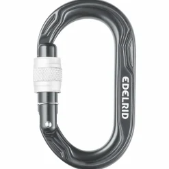 Edelrid Karabiner & Express-Sets-- Kiwi Screw - Schraubkarabiner Anthracite