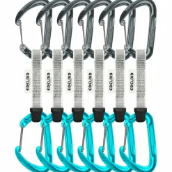 Edelrid Karabiner & Express-Sets|Express-Sets-- Pure Wire Set Sixpack - Express-Set Slate / Icemint