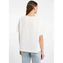 ELBSAND - Women's Livi - T-Shirt Cloud White / Mulitcolor Clearance