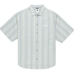 Element Shirts, Hemden & Longsleeves|Alltagsbekleidung-- Idle S/S - Hemd Beige / Blue / Riffle Green