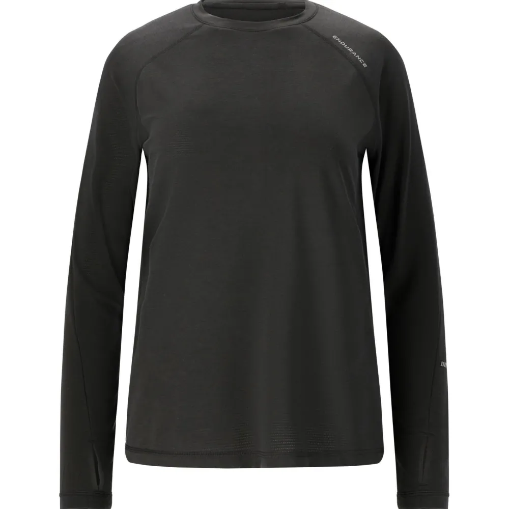 ENDURANCE - Women's Joan L/S Midlayer - Laufshirt Black Hot