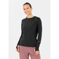 ENDURANCE - Women's Joan L/S Midlayer - Laufshirt Black Hot