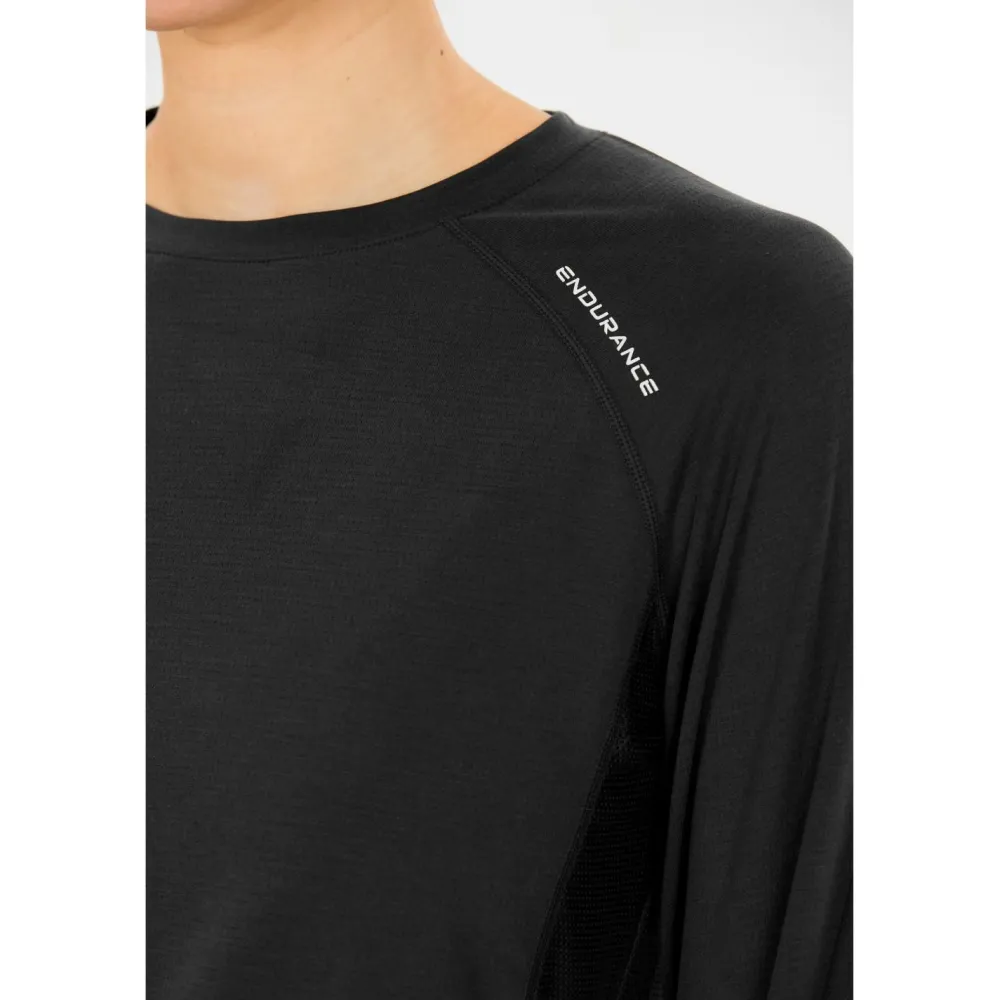 ENDURANCE - Women's Joan L/S Midlayer - Laufshirt Black Hot