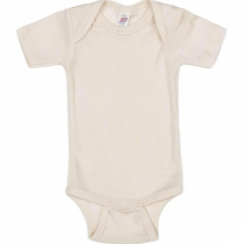 Engel Merinounterwäsche|Unterwäsche-- Baby-Body S/S - Merinounterwäsche Natur