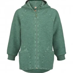 Engel - Baby-Jacke mit Kapuze und Reißverschluß - Wolljacke