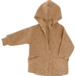 Engel - Baby-Jacke mit Kapuze und Reißverschluß - Wolljacke