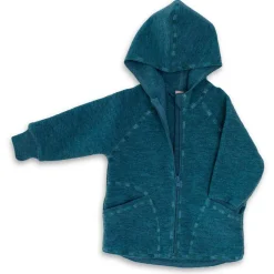 Engel - Baby-Jacke mit Kapuze und Reißverschluß - Wolljacke