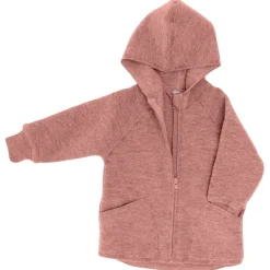 Engel - Baby-Jacke mit Kapuze und Reißverschluß - Wolljacke