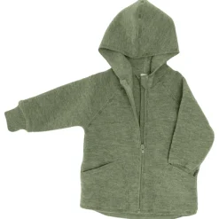 Engel - Baby-Jacke mit Kapuze und Reißverschluß - Wolljacke