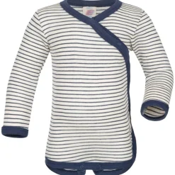 Kinder Engel - Kid's Baby-Wickelbody Langarm - Merinounterwäsche