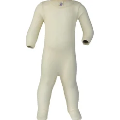 Engel Merinounterwäsche|Unterwäsche-- Kid's Schlafoverall mit Druckknöpfen - Overall