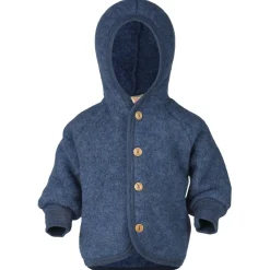Engel - Kinder Kapuzenjacke mit Holzknöpfen - Wolljacke Outlet