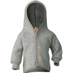 Engel - Kinder Kapuzenjacke mit Holzknöpfen - Wolljacke Outlet