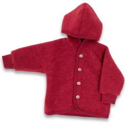 Engel - Kinder Kapuzenjacke mit Holzknöpfen - Wolljacke Outlet