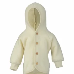 Engel - Kinder Kapuzenjacke mit Holzknöpfen - Wolljacke Outlet