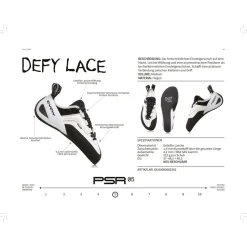 Evolv Kletterschuhe|Schnürschuhe-- Defy Lace - Kletterschuhe Grey / Black