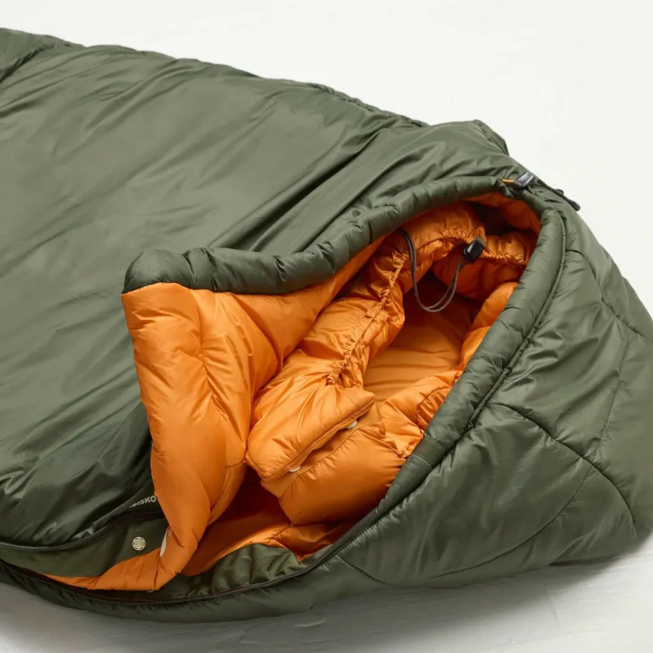 Fju00e4llru00e4ven Trekkingausrüstung|Kunstfaserschlafsäcke-Fjällräven - Abisko Three Season XL - Kunstfaserschlafsack Olive