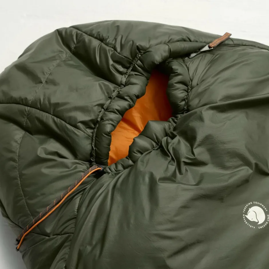Fju00e4llru00e4ven Trekkingausrüstung|Kunstfaserschlafsäcke-Fjällräven - Abisko Three Season XL - Kunstfaserschlafsack Olive