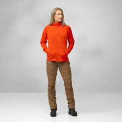 Fju00e4llru00e4ven Fjäräven - Woen' Abiko Grid Feece Hoodie - Feecejacke