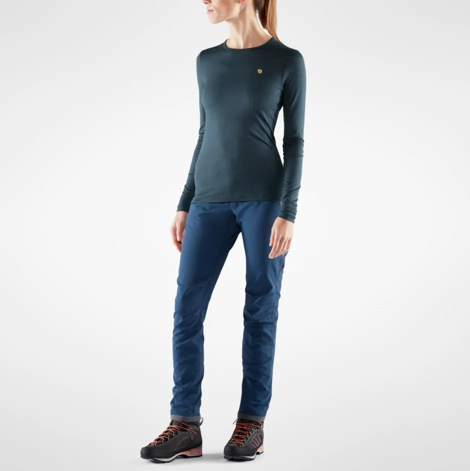 Fju00e4llru00e4ven Trekkingbekleidung|Merinounterwäsche-Fjällräven - Women's Bergtagen Thinwool L/S - Merinounterwäsche Mountain Blue