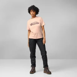 Fju00e4llru00e4ven Wanderbekleidung|T-Shirts-Fjällräven - Women's Lush Logo T-Shirt - T-Shirt