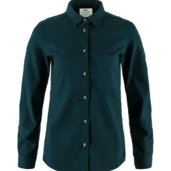 Fju00e4llru00e4ven Trekkingbekleidung|Wanderbekleidung-Fjällräven - Women's Singi Fjäll Shirt - Hemd Patina Green / Chalk White