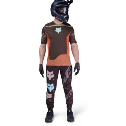 FOX Racing Fahrradbekleidung|Radtrikots-- Flexair S/S Jersey Elevated - Radtrikot Cocoa