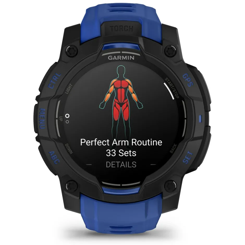 Garmin Pulsuhren|Laufausrüstung-- Instinct 3 Amoled 45 mm - Multifunktionsuhr