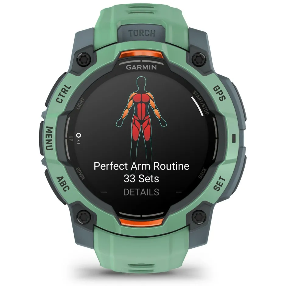 Garmin Pulsuhren|Laufausrüstung-- Instinct 3 Amoled 45 mm - Multifunktionsuhr