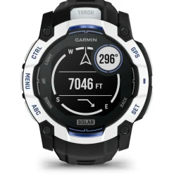 Garmin Pulsuhren|Laufausrüstung-- Instinct 3 Solar 50 - Multifunktionsuhr Black / Stone White / Black
