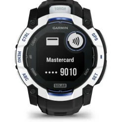 Garmin Pulsuhren|Laufausrüstung-- Instinct 3 Solar 50 - Multifunktionsuhr Black / Stone White / Black