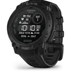 Garmin Pulsuhren|Laufausrüstung-- Instinct 3 Solar Tactical Edition 45 mm - Multifunktionsuhr Black / Black