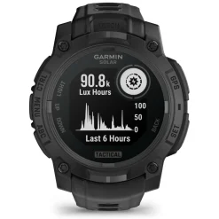 Garmin Pulsuhren|Laufausrüstung-- Instinct 3 Solar Tactical Edition 45 mm - Multifunktionsuhr Black / Black