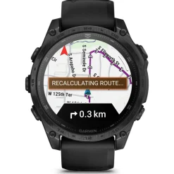 Garmin Uhren-- Tactix 8 - 47 mm Amoled - Multifunktionsuhr Sapphire Black Titan Dlc