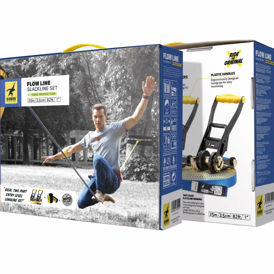 Gibbon Slacklines Slackline Sets-- Flowline Treewear Set
